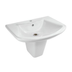 Jaquar Lyric 590x490x185mm Half Pedestal Wash Basin