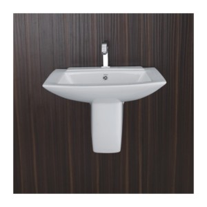 Sonet Lauret 25x18inch Colour Half Pedestal Wash Basin