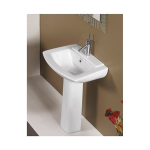 Sonet Lauret 25x18inch Full Pedestal Wash Basin