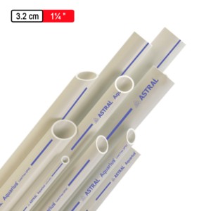 Astral Aquarius uPVC Pressure Pipes SCH 40 - 6meter 3.2cm 1.25inch