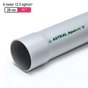 Astral Aquasafe Solvent Fitted Pipes 6meter 12.5kgf/cm² 28cm 11inch