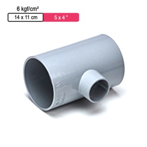 Astral Aquasafe Solvent Fitted Moulded Fittings Reducer Tee 6kgf/cm² 14.0x11.0cm 5x4inch