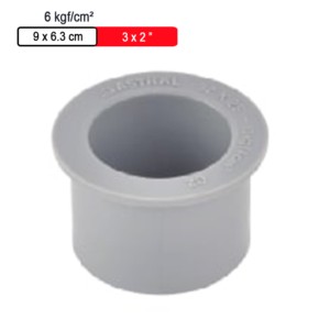 Astral Aquasafe Solvent Fitted Moulded Fittings Reducer Bush SPGxSOC 6kgf/cm² 9.0x6.3cm 3x2inch