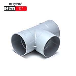 Astral Aquasafe Solvent Fitted Moulded Fittings Tee 10kgf/cm² 2.5cm .75inch