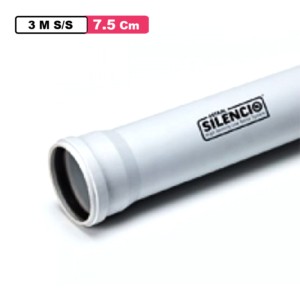 Astral Silencio Pipe DN 7.5cm 3 M S/S