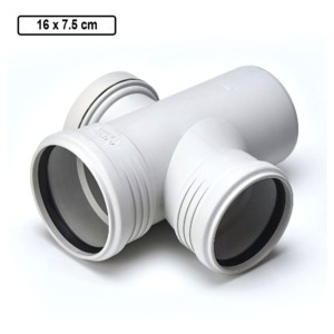 Astral Silencio Reducer Door Tee Swept DN 16.0x7.5cm