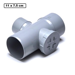 Astral Drainmaster Reducing Tee with Door 11.0x7.5cm