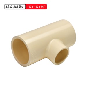 Astral CPVC Pro Copper Tube Size Reducer Tee SOC 3.2x3.2x1.5cm 1.25 x1.25x.5inch