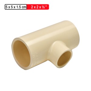 Astral CPVC Pro Copper Tube Size Reducer Tee SOC 5.0x5.0x1.5cm 2x2x.5inch