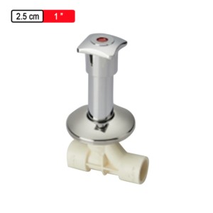 Astral CPVC Pro Copper Tube Size Concealed Valve Swept Type (Chrome Plated) Square 2.5cm (short) 1inch