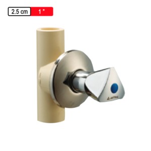 Astral CPVC Pro Copper Tube Size Concealed Valve (Chrome Plated) Triangle 2.5cm 1inch