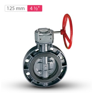Finolex Moulded Butterfly Valve 125mm Gear Type