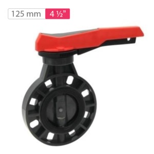 Finolex Moulded Butterfly Valve 125mm Handle Type