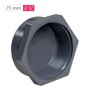 Finolex Moulded End Cap Threaded 75mm 2.5 inch 6 kg/cm2