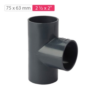 Finolex Moulded Reducing Tee 75x63mm 6kg/cm2