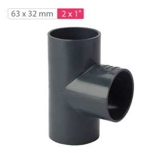 Finolex Moulded Reducing Tee 63x32mm