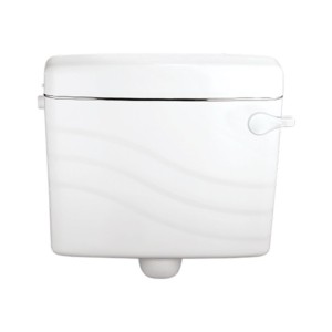 Rak Mawja Deluxe PVC Single Flush Cistern White