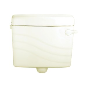 Rak Mawja Deluxe PVC Single Flush Cistern Ivory