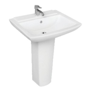 Somany Mini Rubix 595x460x850mm Wash Basin with Full Pedestal