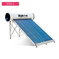 Hykon DuraP200 Powder coated Outer Tank, PP Inner tank ,58x2100 Evacuated 16 Glass Tubes 2000PM Standard Solar Water Heater