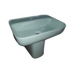 Cita Nevio30 450x345x120mm Wash Basin with Half Pedestal