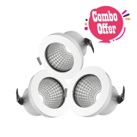 GM Buy 3 Fiesta 1W 3000K Mini COB Spot Light Round