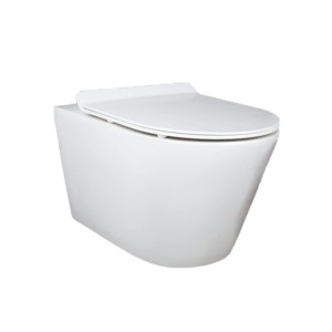 Rak Noah 515x360x415 Wall Hung Water Closet with Soft Close Seat Cover White