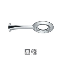 Jaquar Overhead Shower 250mm Round Single Flow ABS Body & Face Plate Chrome Plated with Rubit Cleaning System