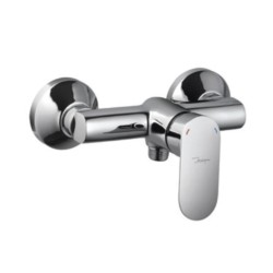 Jaquar Opal Prime Single Lever Exposed Shower Mixer for Connection to Hand Shower with Connecting Legs & Wall Flanges 