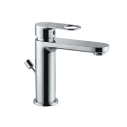 Jaquar Ornamix Prime Single Lever Basin Mixer with Popup Waste with 450mm Long Braided Hoses