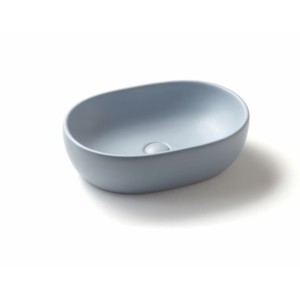 Varmora GlaceTone Oliver 490x350x135mm Azul Table Top Wash Basin