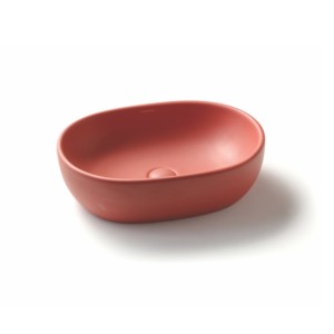 Varmora GlaceTone Oliver 490x350x135mm Terracota Table Top Wash Basin