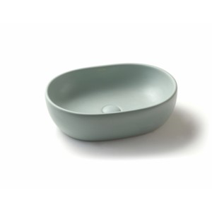 Varmora GlaceTone Oliver 490x350x135mm Olive Green Table Top Wash Basin