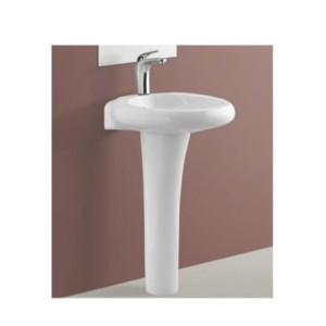 Sonet Olympia 20x20inch Full Pedestal Wash Basin