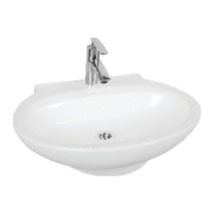 Somany Oolona 535x455x150mm Over The Counter Art Wash Basin