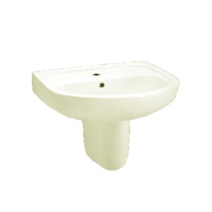 Rak Orchid 560x400x215 Wash Basin Ivory with Universal Half Pedestal