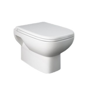 Rak Origin 500x360x350 Wall Hung Water Closet with PP Soft Close Seat Cover White