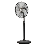 Usha Turbo 450mm 180 Metal Black Pedestal Fan