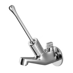 Jaquar Bib Cock Auto Closing System with Built-in Control Cock, Wall Flange & Elbow Opearted Extended Lever