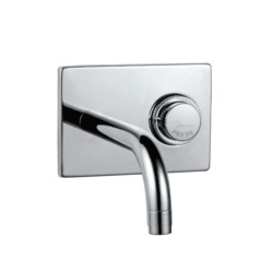 Jaquar Pressmatic Wall Mounted Basin Tap Auto Closing with Wall Flange Square