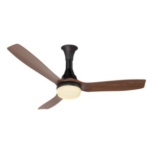 Ottomate Prime Lumen 1250mm 245cmm 300RPM 78W Ebony Wood Ceiling Fan with 28W Light and Smart Mate Remote