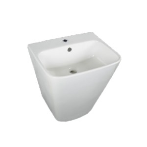 Rak Primus 465x400x490 Integrated Half Pedestal Wash Basin White