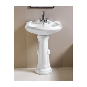 Sonet Prince Gold 25x18inch Full Pedestal Wash Basin SP