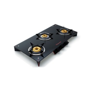 Butterfly Prism 3B Front Knob Auto Ignition Designer Glass Top Gas Stove