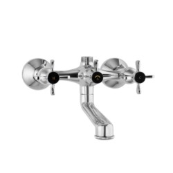 Jaquar Queens Prime Wall Mixer with Telephone Shower Arrangement, Connecting Legs & Wall Flanges