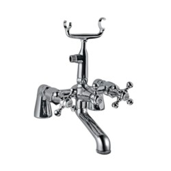Jaquar Queens Bath Tub Mixer Exposed Straight Legs with Telephone Shower Arrangement & Crutch