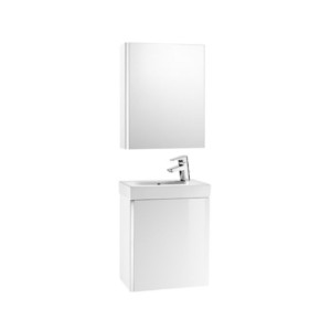 Roca Mini 450x250mm Base Unit With Wash Basin And Miirror Cabinet