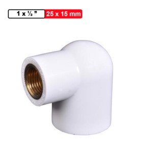 Winmax Reducer Brass Elbow 1x0.5inch 25x15mm