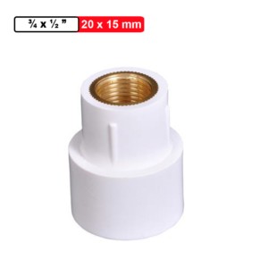 Winmax CPVC Red Brass MTA 0.75x0.5inch 20x15mm