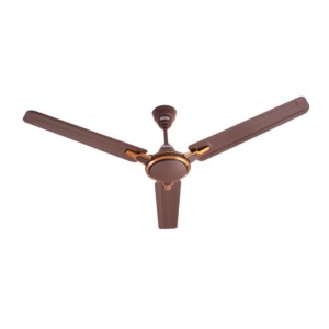 Usha 1200mm Racer Chrome W/O Reg Matt Brown Ceiling Fan